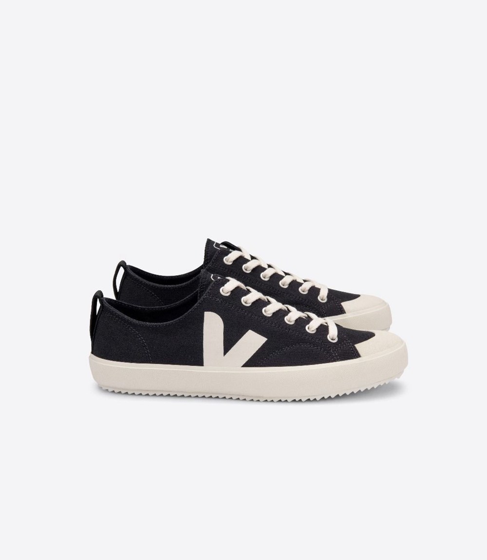 Tenis Veja Hombre - Nova Lona - Negros - 691UBDFQK